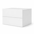 Airfind Floating Nightstand with 2 Storage Drawers Wall Mounted for Bedroom, White, Wide tabletop and 2 drawers keep bedtime essentials within reach