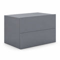Airfind Floating Nightstand with 2 Storage Drawers Wall Mounted for Bedroom, 11 lbs Capacity, Engineered Wood Frame, 16.5in x 12in x 11.5in Footprint