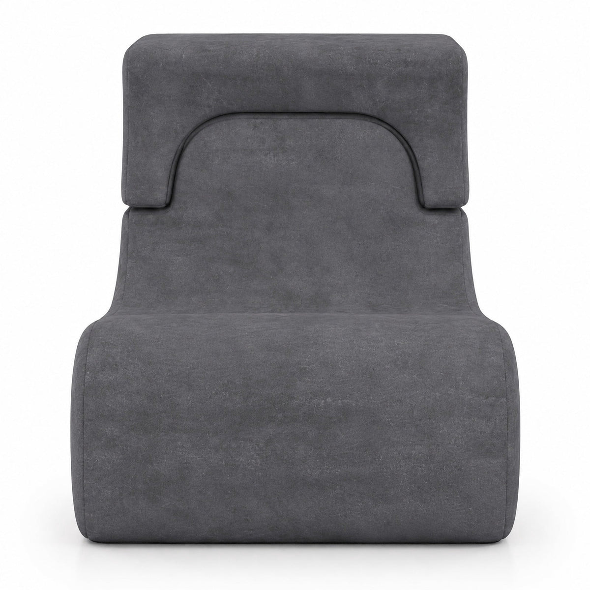 Airfind Floor Chair, Lazy Sofa with Detachable Headrest, 350 lbs Capacity, Ice Velvet Sponge Frame with Functional Design, Gray
