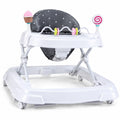 Airfind Foldable Baby Activity Walker with Adjustable Height and Detachable Seat Cushion, 30 lbs Capacity, PP Metal Frame, for 6-36 Months Old, Gray