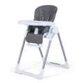 Airfind Foldable Baby High Chair with Adjustable Height and Relining Seat, 15 kg Capacity, Metal PP PU Frame, for 6-36 Months, Dark Gray
