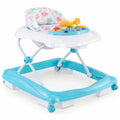 Airfind Foldable Baby Walker with 3 Adjustable Heights and Padded Seat, 26.5 lbs Capacity, PP Frame, for 7-14 months, Green