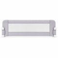 Airfind Foldable Bed Rail Swing Down Baby Bed Guard Rail, Metal Oxford Cloth PP Cotton Frame, 47 x 17 x 15.5（L x H x W） Footprint, White
