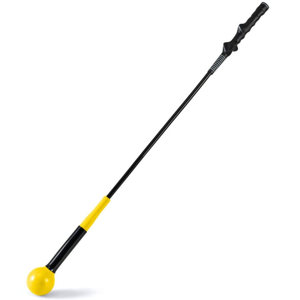 Airfind Foldable Golf Hitting Mat with Chipping Net, 3 Practice Balls, Anti-Slip Rubber Base and Portable Storage, Yellow