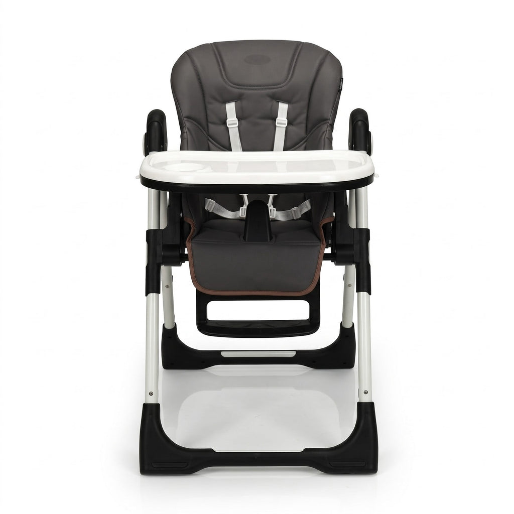 Airfind Foldable High Chair with Adjustable Backrest Positions, 50 lbs Capacity, Model BB5250DKGR, Suitable for 0 to 5 Years, Unspecified