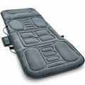 Airfind Foldable Massage Mat with Heat and 10 Vibration Motors, Polyester memory foam Frame, 65 x 25.5 Footprint, Gray