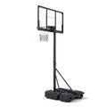 Airfind Foldable Portable Basketball Hoop System, 7.54-10 ft Stepless Height Adjustable with 44 Inch Shatterproof PC Backboard and Fillable Base for Indoor, Black