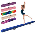 Airfind Folding Balance Beam with Solid Wood Base and Anti Slip Bottom for Kids Gymnastics Practice and Home Training, Blue