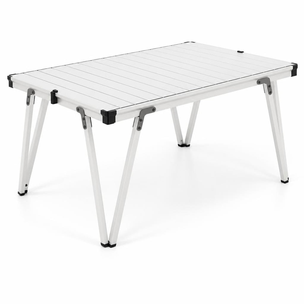 Airfind Folding Camping Table Picnic Table with Storage Bag and Waterproof Desktop, 176lbs Capacity, Aluminum PP Frame, 37 x 27 x 19 Footprint
