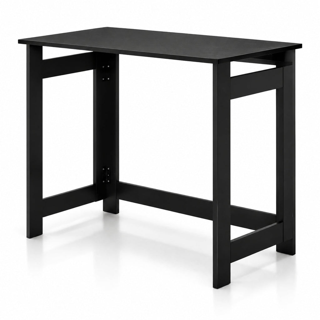 Airfind Folding Console Table with Foldable Legs, 55 lbs Capacity, Engineered Wood Frame, 31.5 Inch x 16 Inch x 29.5 Inch Footprint, Black