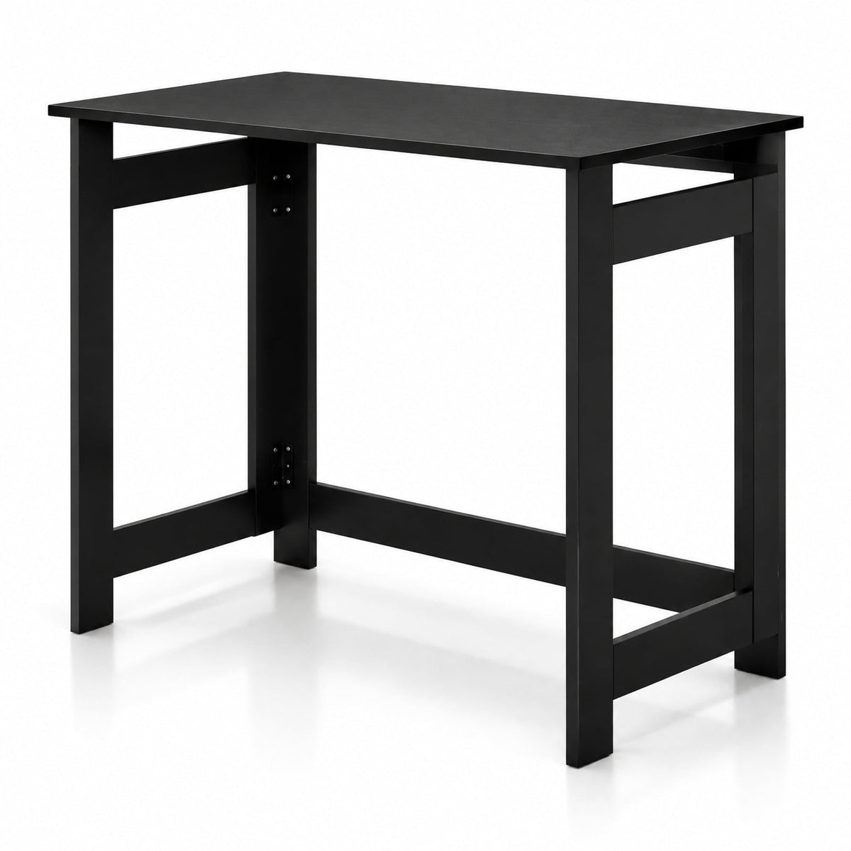 Airfind Folding Console Table with Foldable Legs, 55 lbs Capacity, Engineered Wood Frame, 31.5 Inch x 16 Inch x 29.5 Inch Footprint, Black