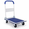 Airfind Folding Platform Hand Truck with Collapsible Bed and 4 Wheels for Moving Warehouse, 330 lbs Capacity, Metal, 29 Inch x 19 Inch x 33 Inch