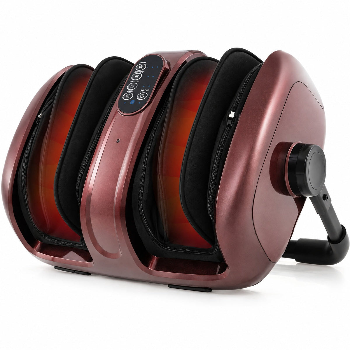 Airfind Foot and Calf Massager with Heat for Blood Circulation Pain Relief, ABS Frame, 23 x 18 x 9 Footprint, Red
