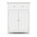 Airfind Free Standing Bathroom Storage Cabinet with Large Drawer, 110 lbs Capacity, MDF Frame, 23.5in x 12in x 31.5in Footprint, White