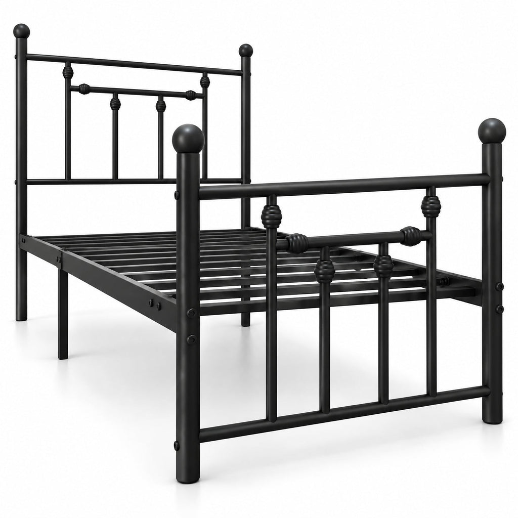 Airfind Full/Queen/Twin Size Heavy-duty Metal Bed Frame with Headboard, 660 lbs Capacity, Metal Frame, 78 x 40 x 50 Footprint, Black