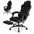 Airfind Gaming Chair Height Adjustable Computer Chair with Headrest Lumbar Support Linkage Armrests, 330 lbs Capacity, Black