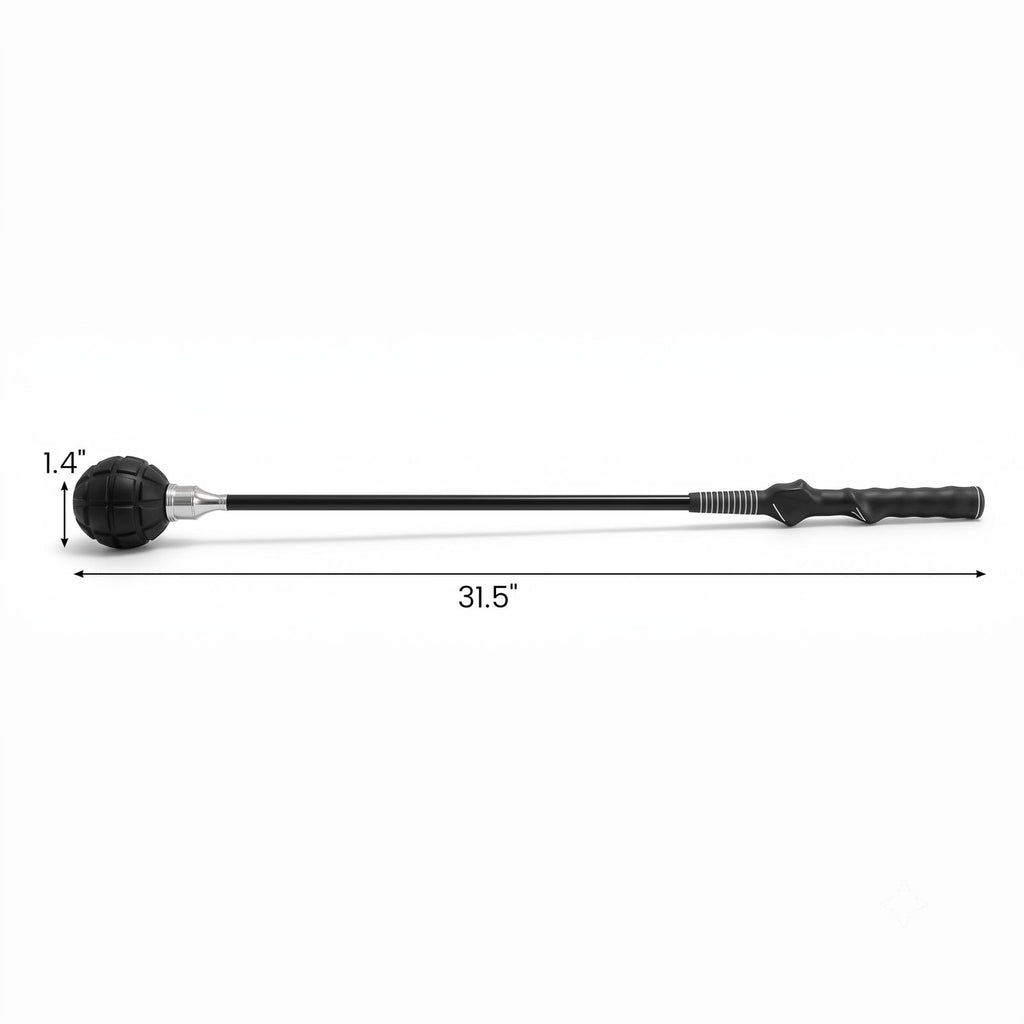 Airfind Golf Swing Trainer Click Stick Swing Training Aid for Speed, Tempo, Flexibility and Balance, Weighted Fiberglass Practice Stick for Men and Women, Black