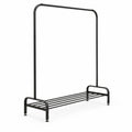Airfind Heavy Duty Clothes Stand Rack with Top Rod and Lower Storage Shelf, 44 Lbs Capacity, Metal, 44 Inch X 16.5 Inch X 57 Inch, Black