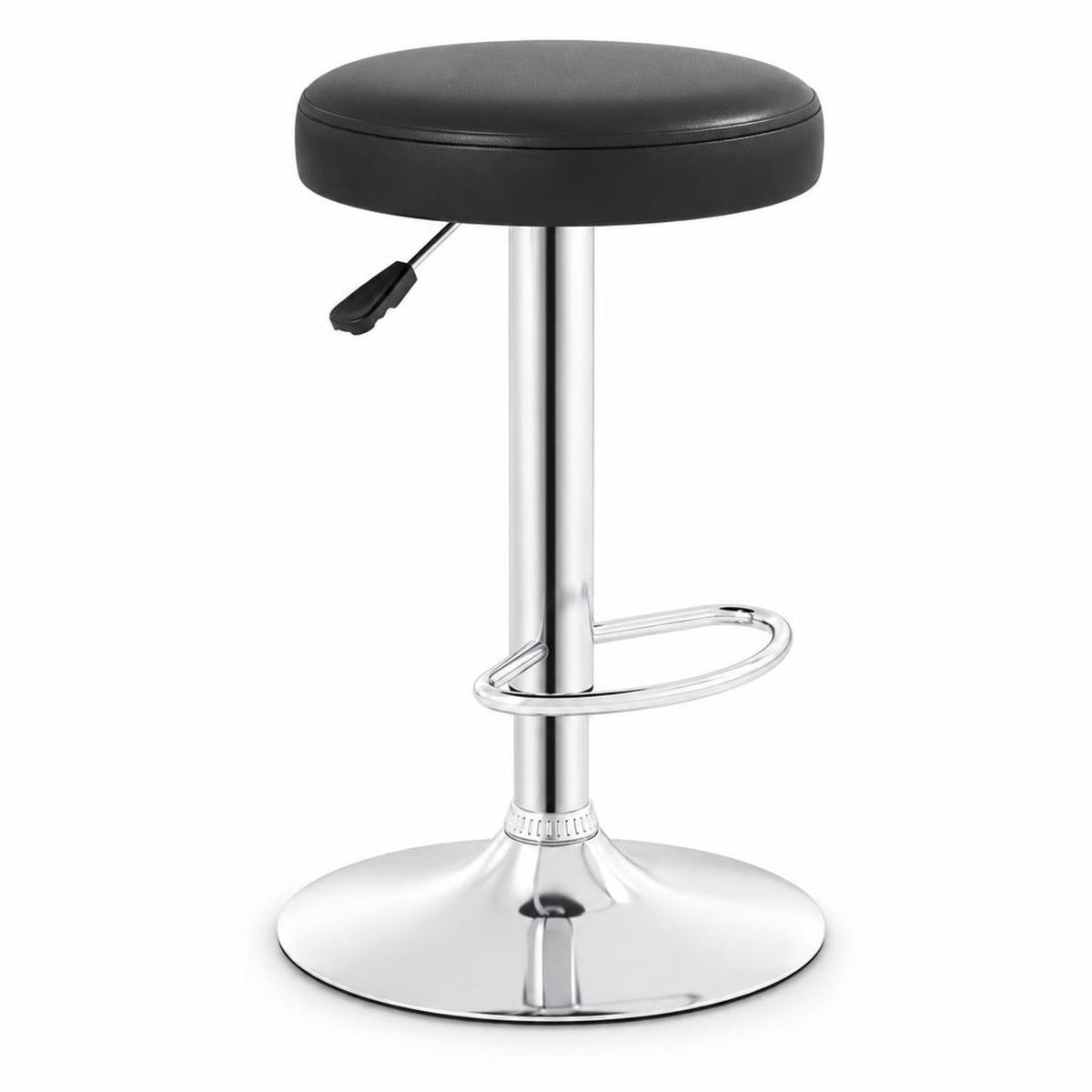 Airfind Height, adjustable Bar Stool with 360° Swivel for Kitchen and Dining, Black, 25.5 in, 33.5 in height adjustment for a flexible and perfect fit