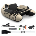 Airfind Inflatable Float Tube for Fly Fishing with Storage Pockets, Beige