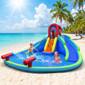 Airfind Inflatable Water Slide Bounce House with Upgraded Handrails, Dual Slides, Water Cannons, Climbing Wall, 216x212x116in for Kids 3-10