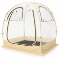 Airfind Instant Pop up Sports Tent with Carrying Bag and Floor Mat for 1-2/5-6 People, PVC Fiberglass S: Frame, 4.2 x 4.2 x 5.2 ft Footprint