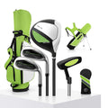 Airfind Junior Complete Golf Club Set Right Hand with Stand Bag Rain Hood and 4 Clubs for Kids Ages 5 to 7 Beginners, Green