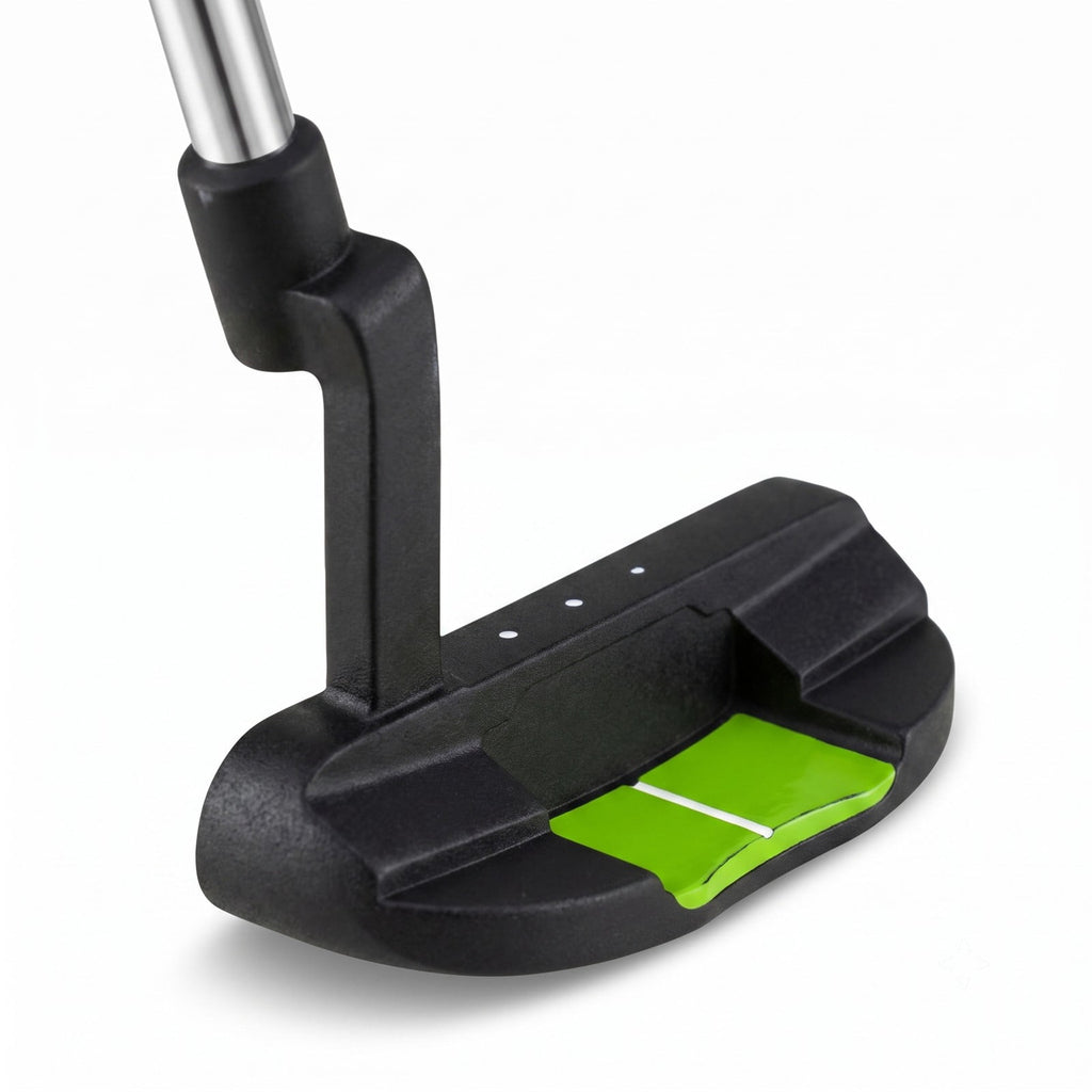 Airfind Junior Mallet Putter Golf Club for Kids 8-10 Years Old, Lightweight Zinc Alloy Head with Alignment Aid, Non-Slip Rubber Grip and Headcover, Right-Handed, Green