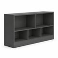 Airfind Kids 5-Cube Bookcase and Toy Storage Organizer, 2-Tier Low Shelf, 44 Inches Wide, for Playroom and Bedroom, Gray