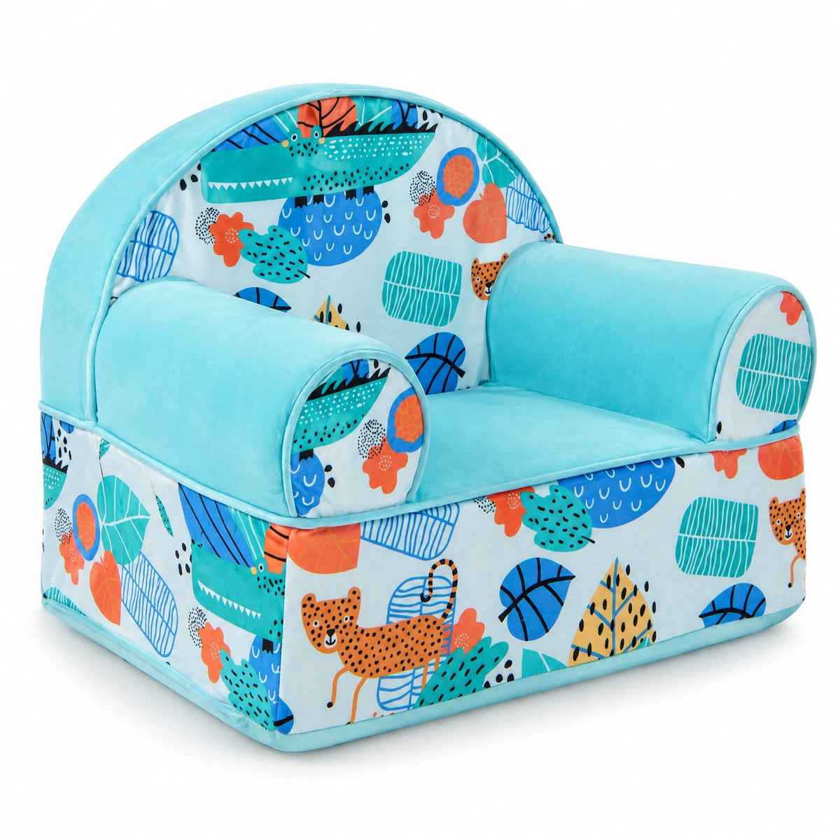 Airfind Kids Armchair with Plush Velvet Cover and Soft Sponge Filling, 110 lbs Capacity, Velvet Fabric Sponge Frame, 25.5 Inch x 17.5 Inch x 20.5 Inch Footprint