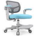 Airfind Kids Desk Chair Children Study Chair with Adjustable Height Armrest and Footrest, 330 lbs Capacity, PU Frame, Blue