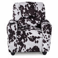 Airfind Kids Recliner Chair Push Back Toddler Reclining Armchair with Cup Holder, 150 lbs Capacity, Wood Frame, for 3+ years old, White