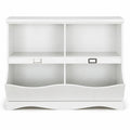 Airfind Kids Storage Unit Baby Toy Organizer Children Bookshelf Bookcase, Wood All hardware included Frame, White