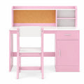 Airfind Youth Study Desk and Chair Set Student Table and Chair, 132 Lbs Capacity, Mdf, for 3 and Years Old for Convenient Everyday Use, White