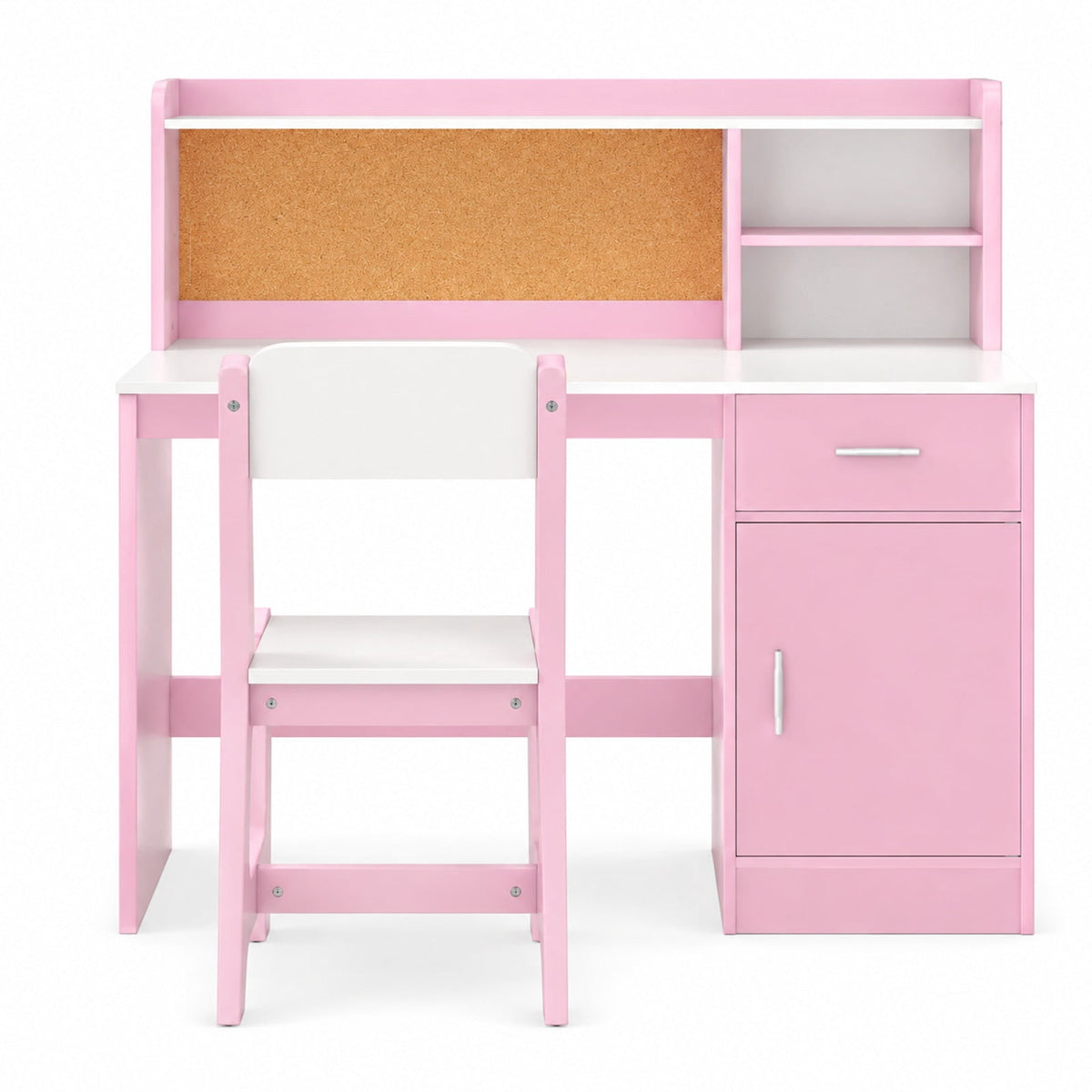 Airfind Youth Study Desk and Chair Set Student Table and Chair, 132 Lbs Capacity, Mdf, for 3 and Years Old for Convenient Everyday Use, White