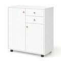 Airfind Kitchen Sideboard Buffet Cabinet Coffee Bar Cabinet with 2 Drawers 2 Doors and 3 Adjustable Shelves, 45 lbs Capacity, Engineered Wood Frame
