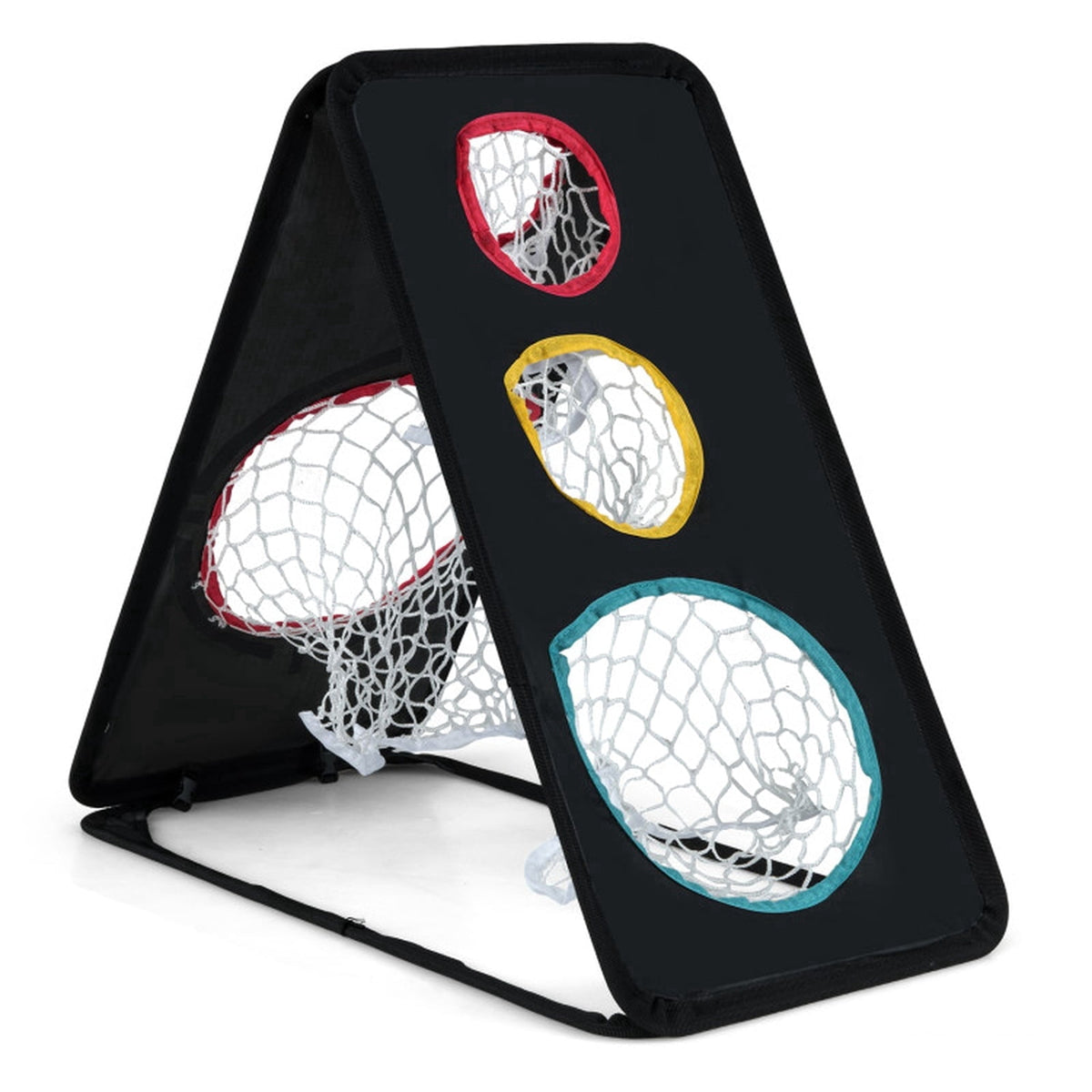 Airfind Golf Hitting Net for Backyard Driving with Pop-Up Frame and Target Zone plus Ground Stakes and Carry Bag for Indoor Outdoor Practice, Black