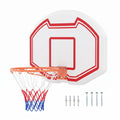 Airfind Large Wall Mounted Basketball Hoop with Shatter-proof PE Backboard, Metal Rim Anti-Tear Net for Kids and Adults Indoor Outdoor Play, White and Red