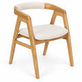 Airfind Leisure Bamboo Dining Chair with Curved Back and Anti-slip Foot Pads, 286 lbs Capacity, Bamboo Frame, 22.5 x 21.5 x29 Footprint, Natural