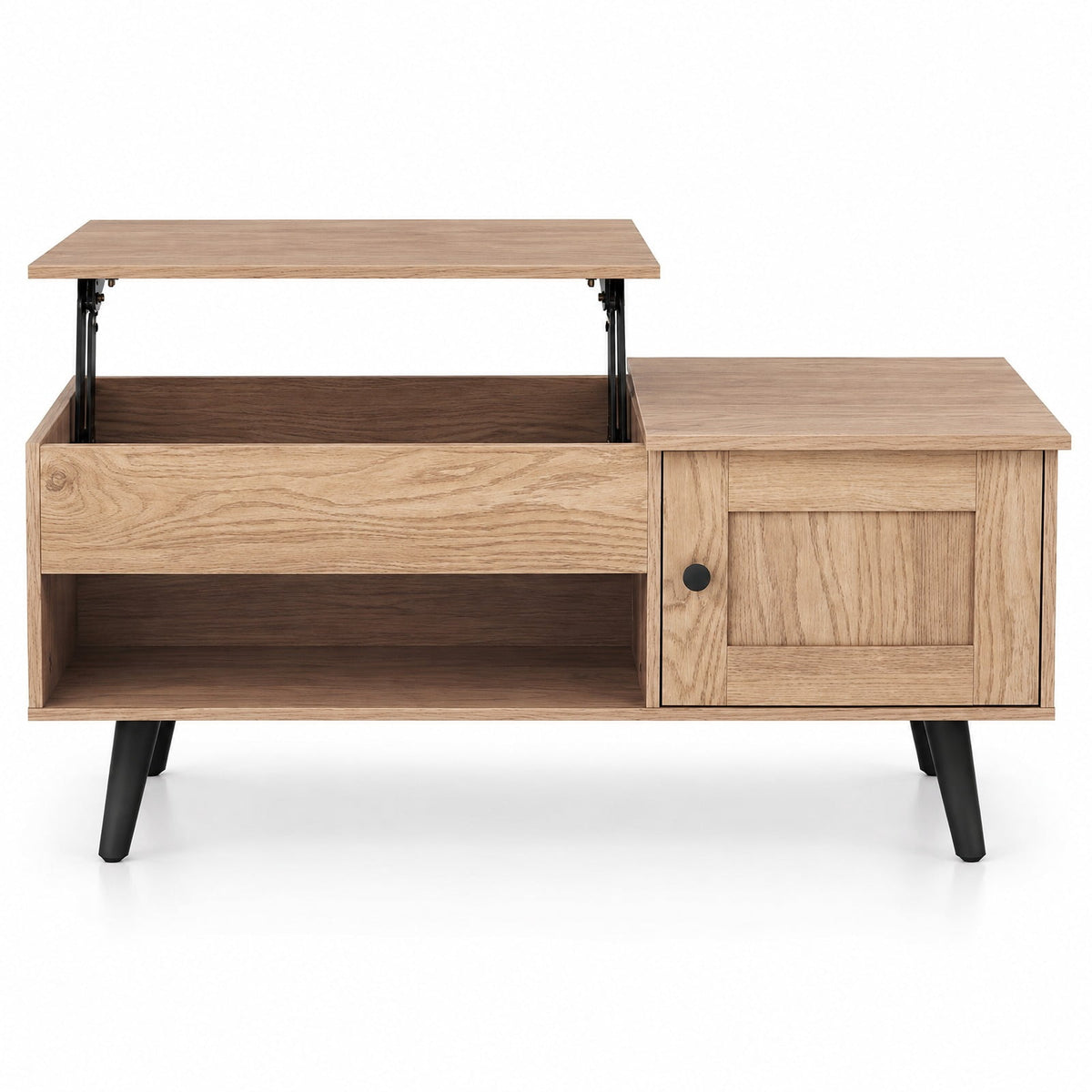 Airfind Lift Top Coffee Table with Storage and Hidden Compartment, 66 lbs Capacity, Engineered Wood MDF Frame, 39.5 x 19.5 x 18 Footprint