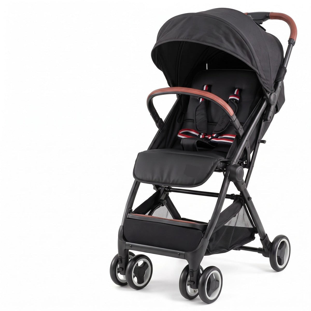 Airfind Lightweight Aluminium Frame Baby Stroller with Net, Aluminium Alloy Iron Fabric Frame, for 0-3 years old, 28.5 x 20.5 x 38 Footprint