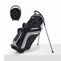 Airfind Lightweight Golf Stand Bag with 14 Way Top Dividers and 6 Zippered Pockets and Rain Hood for Walking the Course, Gray