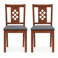 Airfind Linen Style Upholstered Kitchen Chairs with Wood Frames Set of 2, Chair 330 Lbs Capacity, Rubber Wood Polyester Sponge Engineered, Unspecified