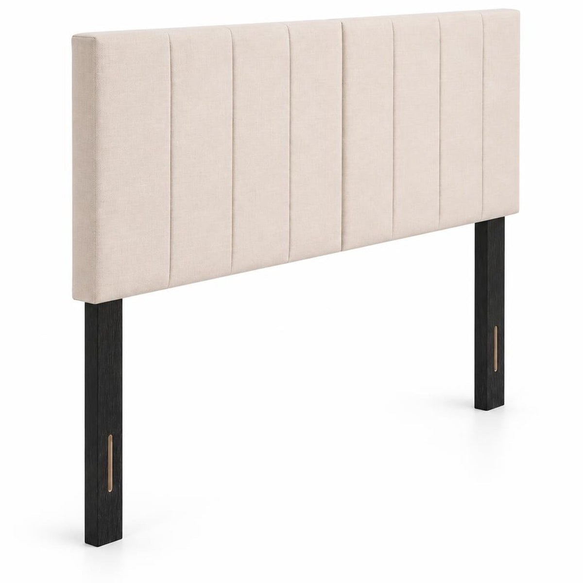 Airfind Linen Upholstered Headboard with Solid Wood Legs and Adjustable Width, Linen Fabric Sponge Rubber Wood MDF Frame, 64 x 3 x 45.5 Footprint