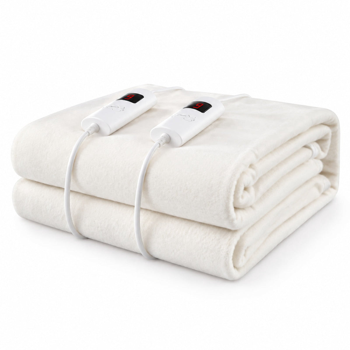 Airfind Machine Washable Electric Bed Warmer with Dual Controller 9 Heat Setting and 9-Hour Auto Off and Overheat Protection, Non-woven Fabric Frame