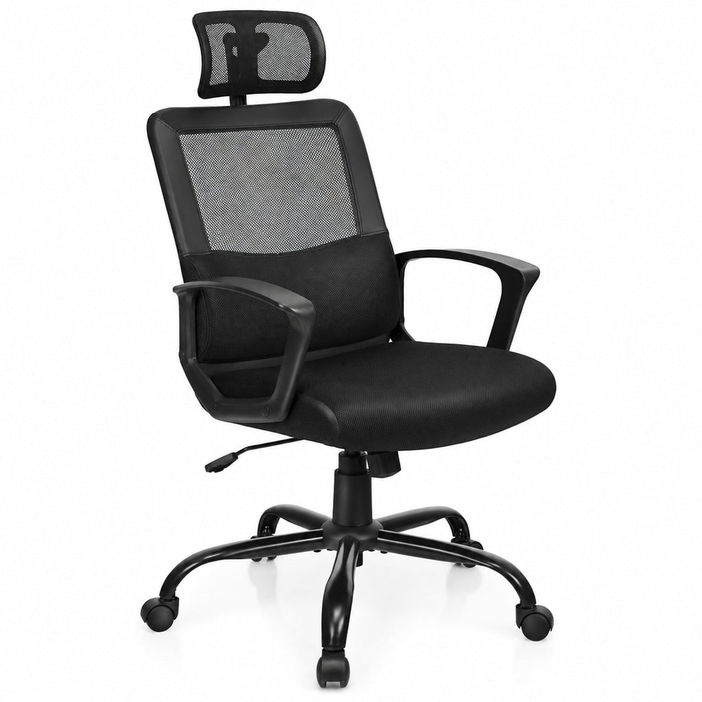 Airfind Mesh Office Chair High Back Ergonomic Swivel Chair, 265 lbs Capacity, Mesh PP PU steel sponge Frame, Black