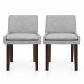 Airfind Modern Upholstered Fabric Side Leisure Chair Set of 2, 350 lbs Capacity, 24 x 21 x 32.5 Footprint, Gray