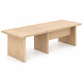 Airfind Modular Coffee Table Set of 2 L Shaped Center Tables for Small Space, 155 Lbs Capacity, Engineered Wood, 35.5 Inch X 20 Inch X 16.5 Inch, Oak
