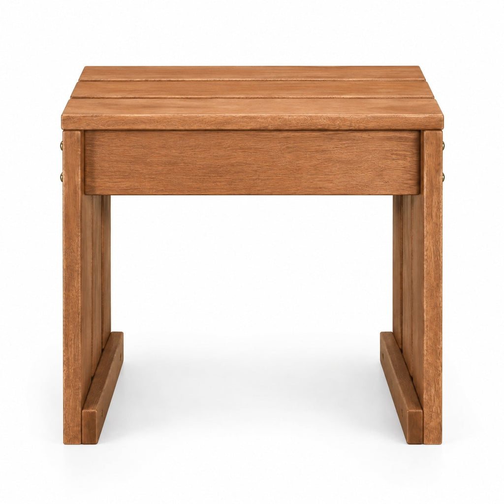 Airfind Multi-Use Solid Wood Backless Bench, Side Table and Plant Stand for Patio, Entryway, Living Room and Garden, 242 lbs Capacity, 18 Inch x 12 Inch x 17 Inch , Natural