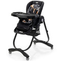 Airfind Multifunctional Folding Youth High Chair with Rolling Wheels and Adjustable Height, 33 lbs, PP Metal PU Construction, Unspecified